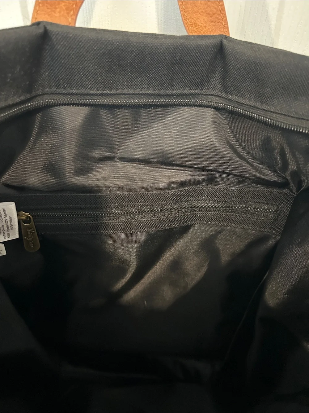 Thirty-one Journey Black Backpack with Red & Cream Owl Accent